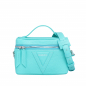 Preview: Shoulder bag made of turquoise calfskin leather